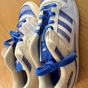 Adidas Athletic Shoes in Blue and White